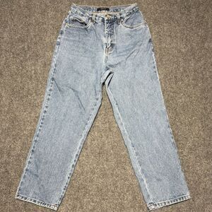Vintage Bill Blass Women's Light Wash Straight Jeans Blue Denim Size 8P